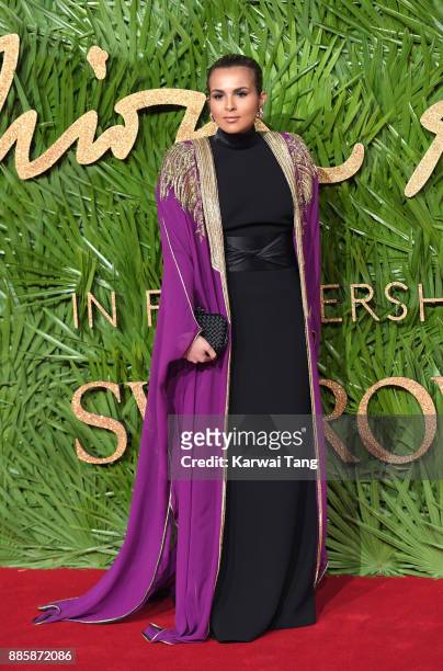 Sheikha Aisha Al Thani attends The Fashion Awards 2017 in partnership with Swarovski at Royal Albert Hall on December 4, 2017 in London, England.