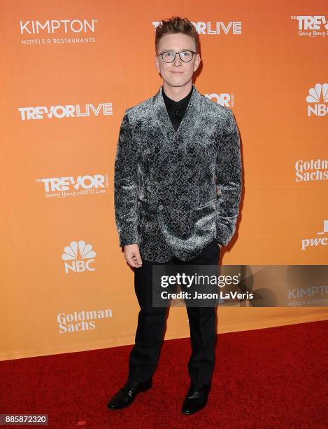 Tyler Oakley attends The Trevor Project's 2017 TrevorLIVE LA at The Beverly Hilton Hotel on December 3, 2017 in Beverly Hills, California.