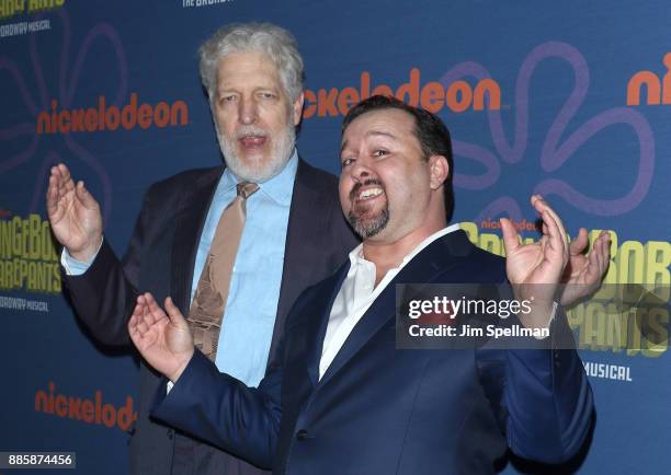 Actors Clancy Brown and Brian Ray Norris attend the "Spongebob Squarepants" Broadway opening night after party at The Ziegfeld Ballroom on December...