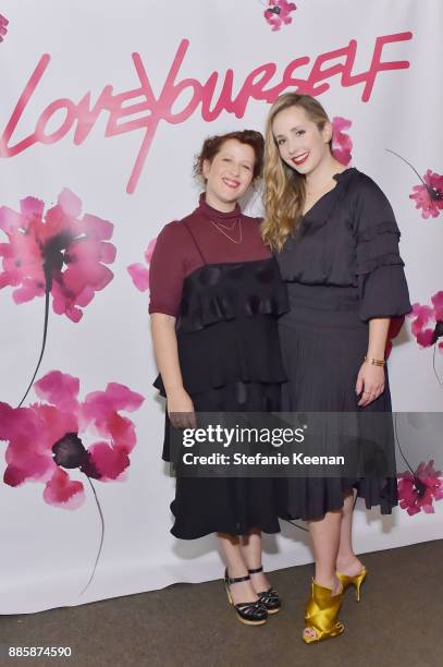 Molly R. Stern and Zahava Ryzman attend Molly R. Stern X Sarah Chloe Jewelry Collaboration Launch Dinner on December 4, 2017 in West Hollywood,...