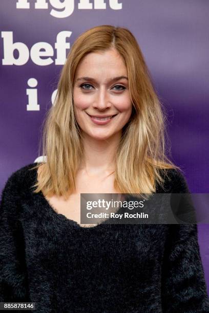 Caitlin Fitzgerald attends the "Right Before I Go" Benefit performance at Town Hall on December 4, 2017 in New York City.