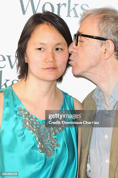 Director Woody Allen and wife Soon-Yi Previn attend the "Whatever Works" Paris premiere at Cinema Gaumont Opera on June 19, 2009 in Paris, France.