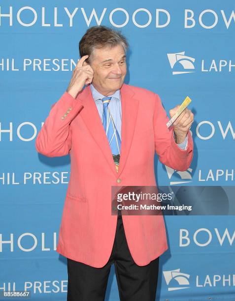 Actor Fred Willard arrives at the Hollywood Bowl Opening Night Gala at the Hollywood Bowl on June 19, 2009 in Hollywood, California.