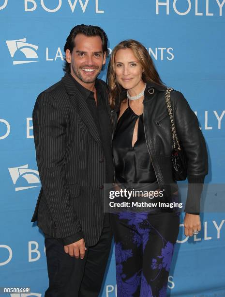 Actor Cristian de la Fuente and guest arrive at the Hollywood Bowl Opening Night Gala at the Hollywood Bowl on June 19, 2009 in Hollywood, California.