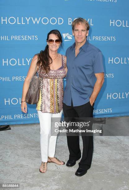 Actor Scott Bakula and guest arrive at the Hollywood Bowl Opening Night Gala held at the Hollywood Bowl on June 19, 2009 in Hollywood, California.