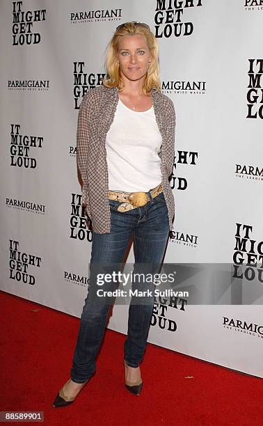 Actress Angela Featherstone attends the 2009 Los Angeles Film Festival's "It Might Get Loud" After Party at Hotel Palomar on June 19, 2009 in Los...
