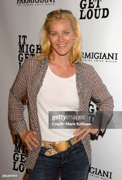 Actress Angela Featherstone attends the 2009 Los Angeles Film Festival's "It Might Get Loud" After Party at Hotel Palomar on June 19, 2009 in Los...
