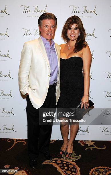 Alan Thicke and Tanya Thicke arrive at The Bank nightclub at Bellagio Las Vegas on June 19, 2009 in Las Vegas, Nevada.