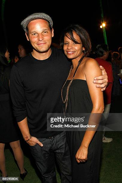 Actor Justin Chambers and wife Keisha Chambers attend the Taste of Chocolate during the 10th Annual Maui Film Festival at the Four Seasons Hotel on...