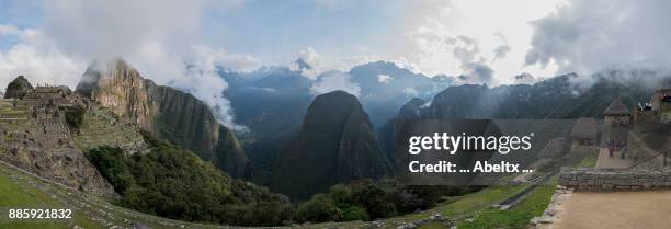 ... machupichu ... - aguas calientes stock pictures, royalty-free photos & images