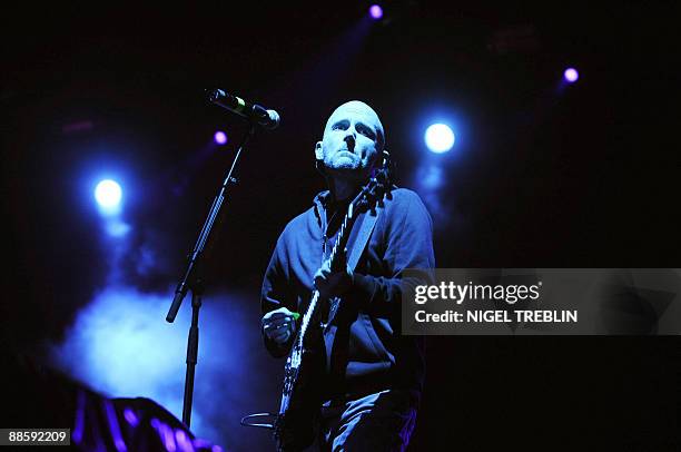 Singer Moby performs at the 13th Hurricane Festival in Scheessel, northern Germany, on June 19, 2009. Sixty bands are scheduled to play during the...