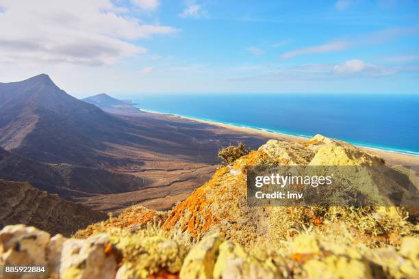 degollada de cofete, fuerteventura - jandía penínsule - mimo stock pictures, royalty-free photos & images