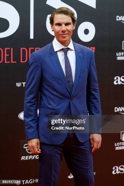 Rafael Nadal attend the a dinner to commemorate the 50th anniversary of the sports newspaper 'As' and the As Sports Award ceremony at the Cibeles...