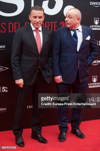 Paco Buyo attends the 'As del Deporte' and 'As' sports newspaper 50th anniversary dinner at the Palacio de Cibeles on December 4, 2017 in Madrid,...