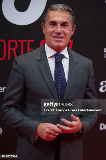 Sergio Scariolo attends the 'As del Deporte' and 'As' sports newspaper 50th anniversary dinner at the Palacio de Cibeles on December 4, 2017 in...
