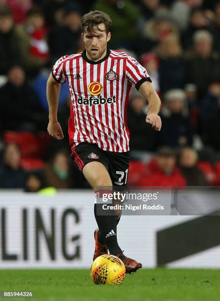 Adam Matthews of Sunderland during the Sky Bet Championship match between Sunderland and Reading at Stadium of Light on December 2, 2017 in...