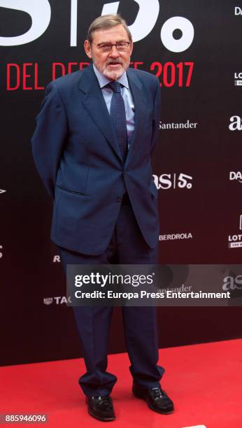 Jaime Lissavetzky attends the 'As del Deporte' and 'As' sports newspaper 50th anniversary dinner at the Palacio de Cibeles on December 4, 2017 in...