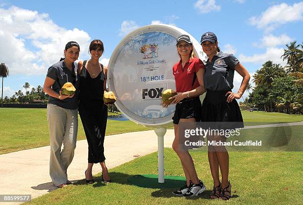 Actresses Jodi Lyn O'Keefe, Roselyn Sanchez, Jennifer Morrison and Camille Guaty attend the Amaury Nolasco & Friends Golf Classic at Bahia Beach on...