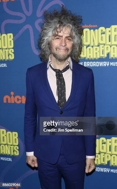 Songwriter Wayne Coyne attends the"Spongebob Squarepants" Broadway opening night at Palace Theatre on December 4, 2017 in New York City.