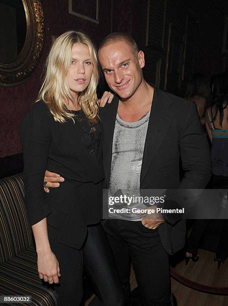 Alexandra Richards and Mark Hollands attend a party hosted by Will.I.Am Party at This Is London on June 20, 2009 in Toronto, Canada.
