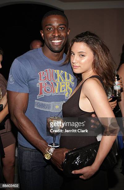 Naeem Delbridge and Sagen Albert attend Social Life Magazine's June Issue release party at The Social Life Estate on June 20, 2009 in Watermill, New...