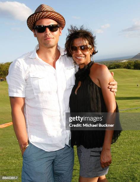 Actor Justin Chambers and actress Keisha Chambers attend the Maui Film Festival Taste of Wailea on June 20, 2009 in Wailea, Hawaii.