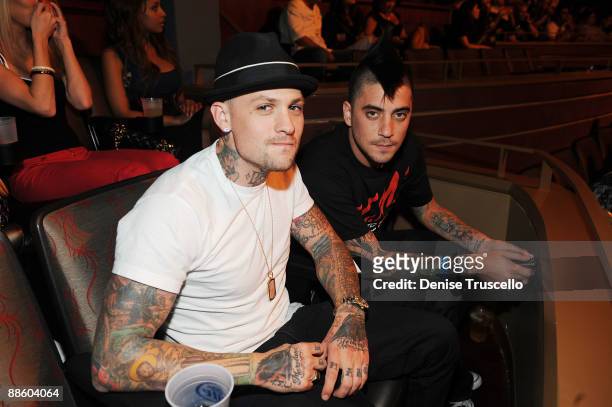 Joel Madden and Tal attend UFC The Ultimate Fighter bouts at the Pearl at The Palms on June 20, 2009 in Las Vegas, Nevada.