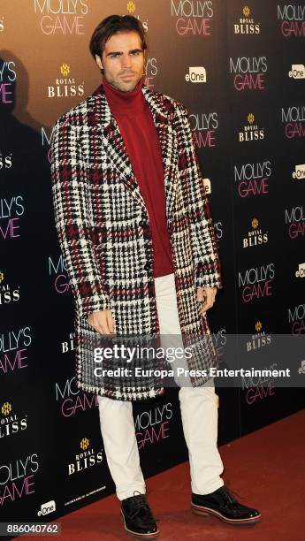 Angel Caballero attends 'Molly's Game' Madrid premiere on December 4, 2017 in Madrid, Spain.