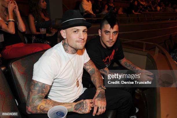 Joel Madden and Tal attend UFC The Ultimate Fighter bouts at the Pearl at The Palms on June 20, 2009 in Las Vegas, Nevada.