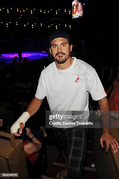 Attends UFC The Ultimate Fighter bouts at the Pearl at The Palms on June 20, 2009 in Las Vegas, Nevada.