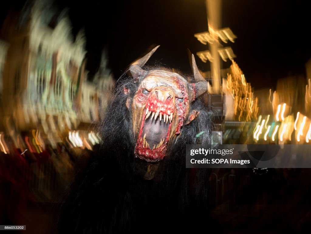 A devil character seen running in the centre of Graz.
Around...
