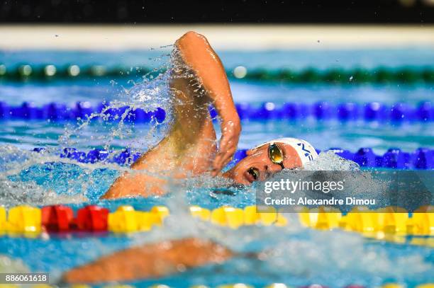 David Aubry in Final 1500m Freestyle of the French National Swimming Championships on December 3, 2017 in Montpellier, France.