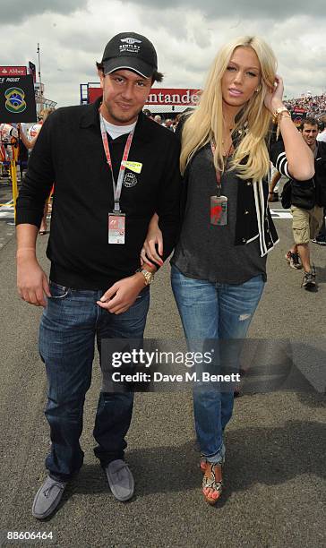 James Stunt and Petra Ecclestone attends the British F1 Grand Prix on June 21, 2008 in London, England.