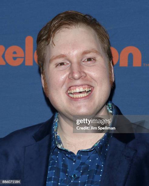 Actor Danny Skinner attends the "Spongebob Squarepants" Broadway opening night after party at The Ziegfeld Ballroom on December 4, 2017 in New York...