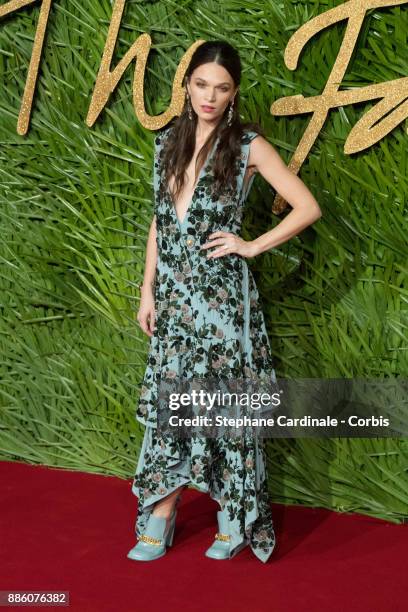 Anna Brewster attends the Fashion Awards 2017 In Partnership With Swarovski at Royal Albert Hall on December 4, 2017 in London, England.