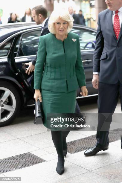 Camilla, Duchess of Cornwall attends the annual ICAP charity day at ICAP on December 5, 2017 in London, England.