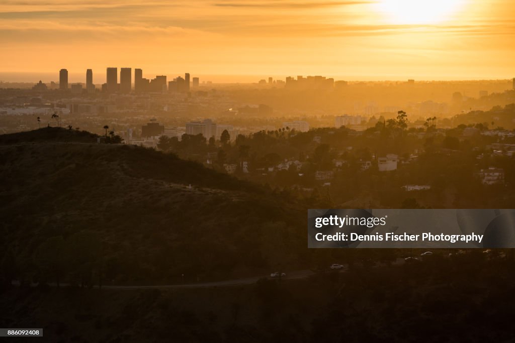 Los Angeles sunset view