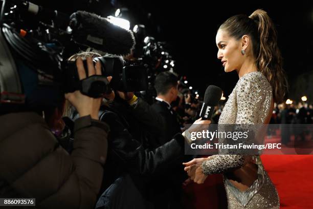 Izabel Goulart attends The Fashion Awards 2017 in partnership with Swarovski at Royal Albert Hall on December 4, 2017 in London, England.