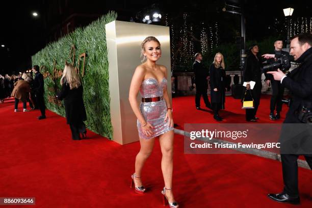 Tallia Storm attends The Fashion Awards 2017 in partnership with Swarovski at Royal Albert Hall on December 4, 2017 in London, England.
