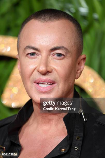 Julien Macdonald attends The Fashion Awards 2017 in partnership with Swarovski at Royal Albert Hall on December 4, 2017 in London, England.