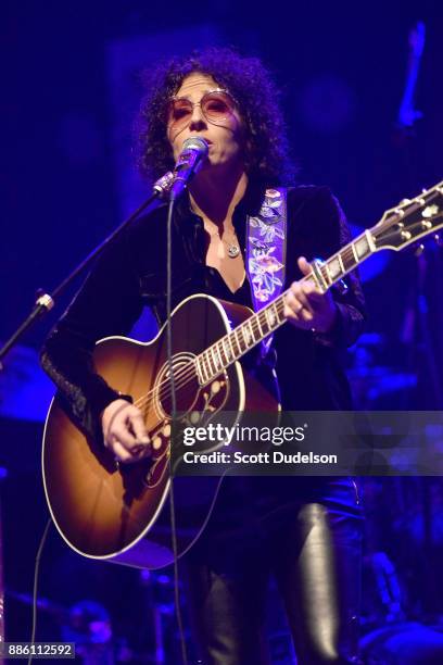 Singer Ayline Artin performs onstage opening for Kenny Loggins at Saban Theatre on December 2, 2017 in Beverly Hills, California.