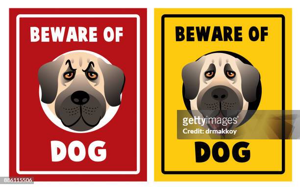 beware of the dog - beware of dog stock-grafiken, -clipart, -cartoons und -symbole