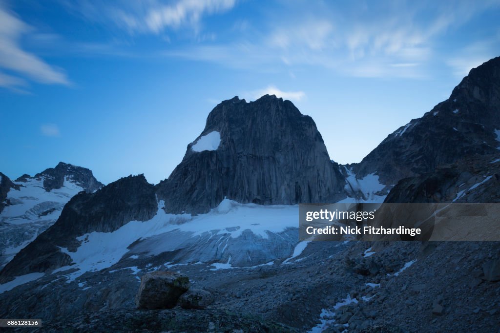 Snowpatch Spire at dusk, Bugaboo Provincial Park, British Columbia, Canada