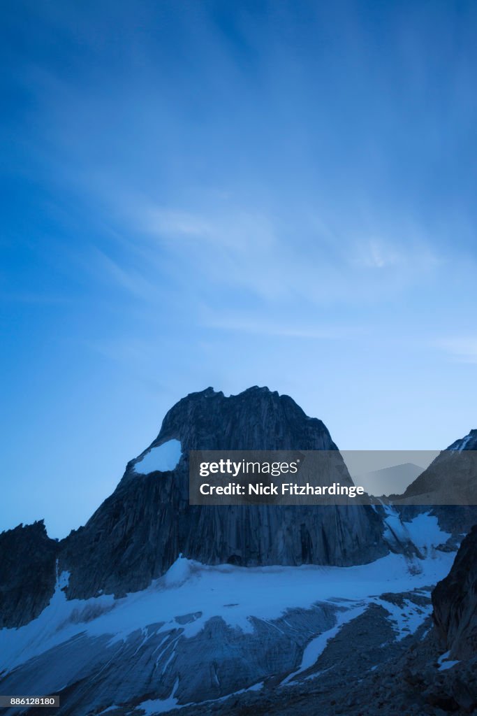 Snowpatch Spire at dusk, Bugaboo Provincial Park, British Columbia, Canada