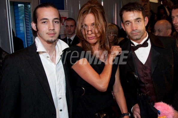 Actors Dmitry Pevtsov and Olga Drozdova and son attend the opening ...