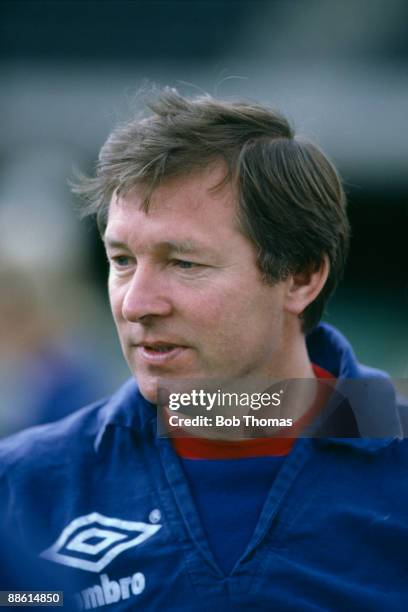 Scottish manager Alex Ferguson during a training session in Melbourne, Australia on the 3rd December 1985.