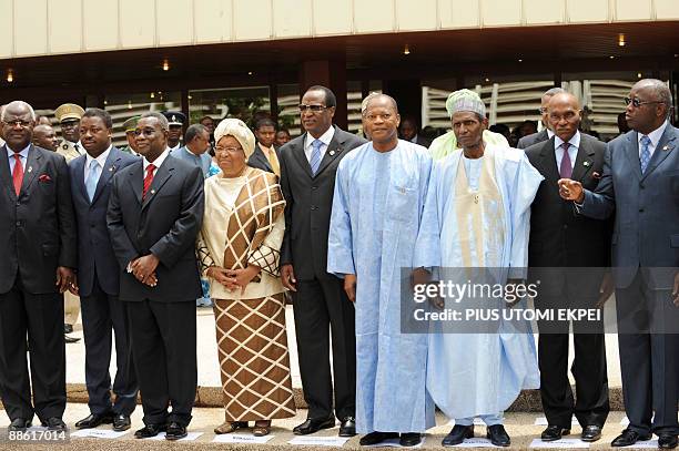 Sierra Leone President Ernest Koloma, Togo President Faure Gnassingbe, Ghana President John Atta Mills, Liberian President Ellen Johnson Sirleaf,...