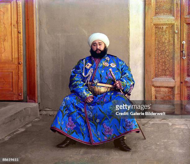 Alim Khan , Emir of Bukhara, Uzbekistan , 1911.