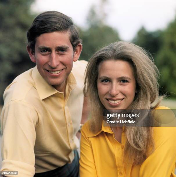 The Prince of Wales and HRH The Princess Anne in the grounds of Balmoral Castle, Scotland during the Royal Family's annual summer holiday in August...