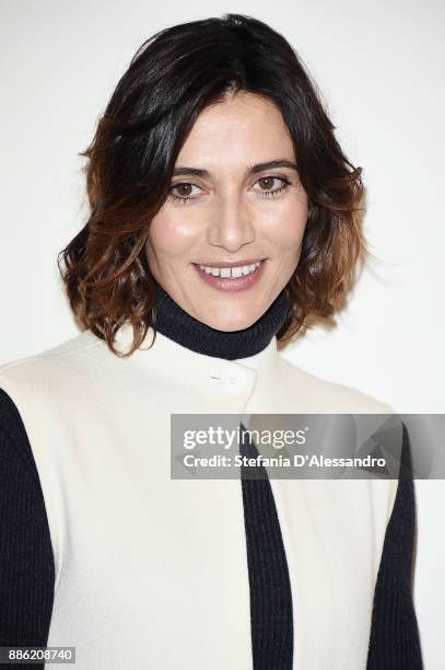 Actress Anna Foglietta attends 'Il Premio' Photocall on December 5, 2017 in Milan, Italy.